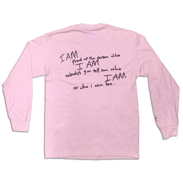 dear insecurity long sleeve (pink) back